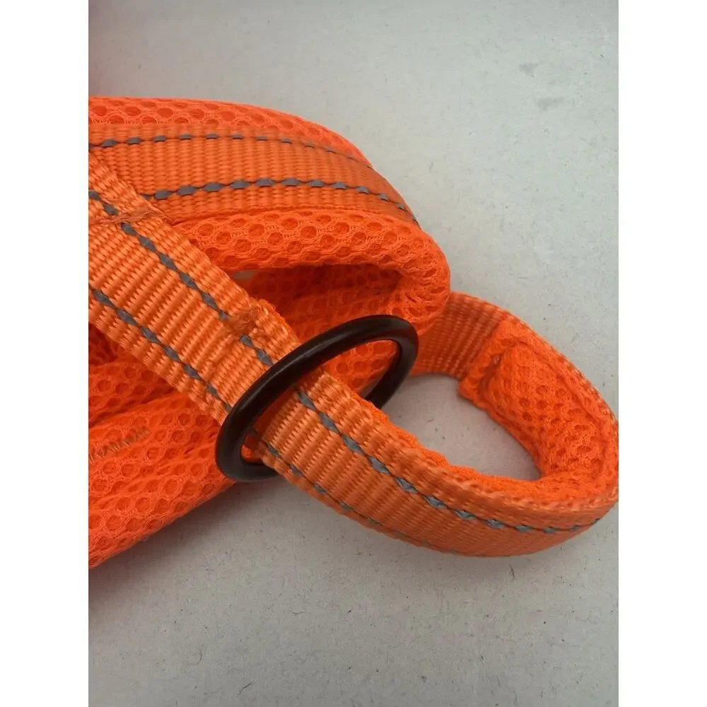 No Pull Dog Harness for Medium Dogs, Breathable Mesh Padded, Orange, Size-M read
